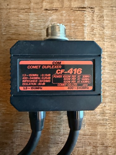 Comet 416 duplexer - comet,