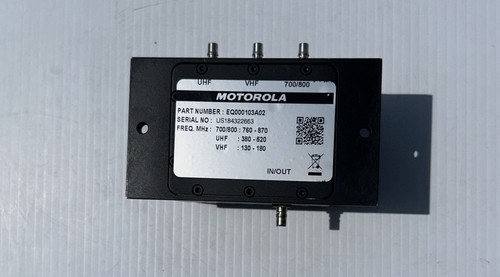 Motorola vhf uhf duplexer - motorola,